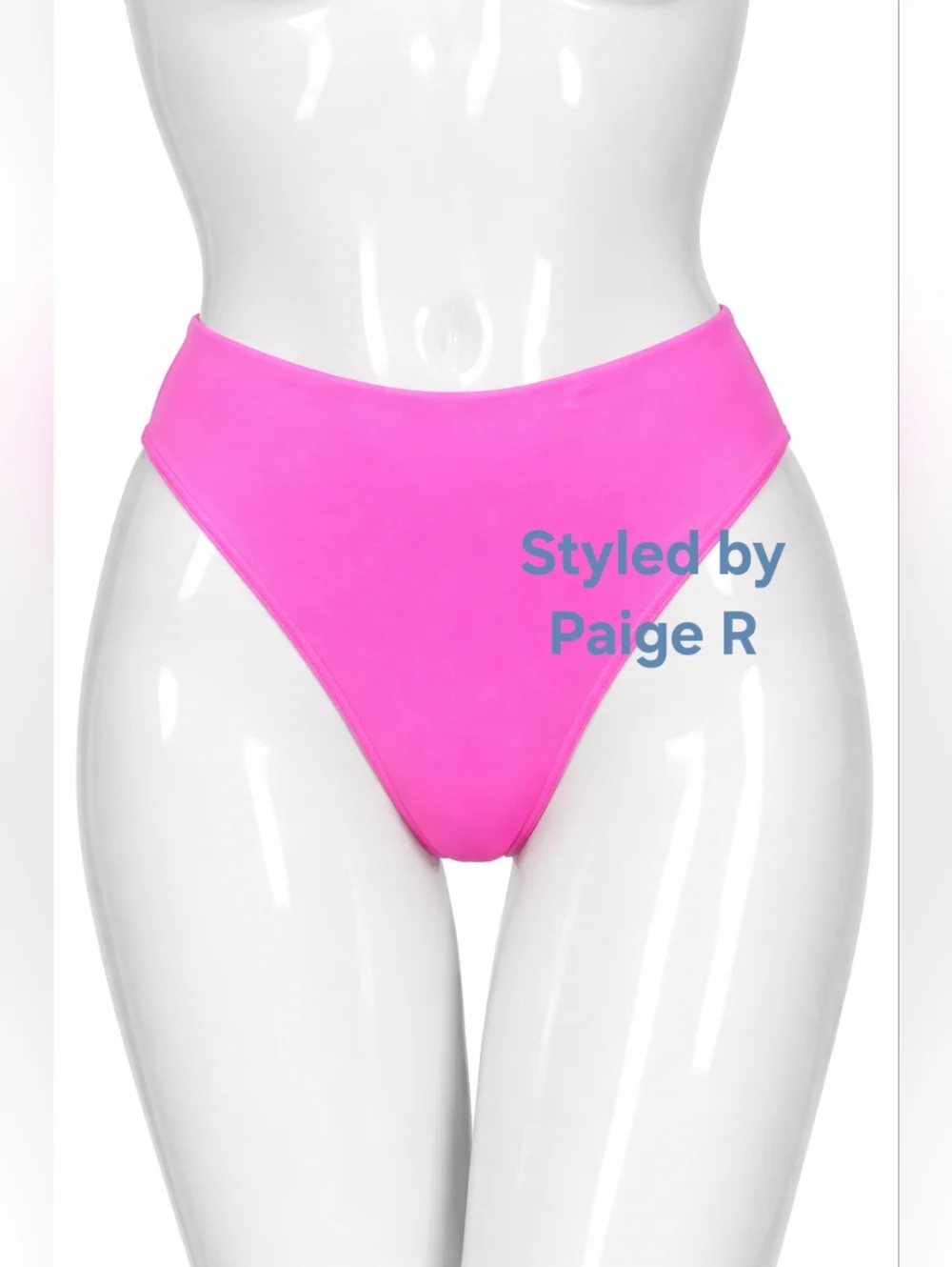 💕NWT SKIMS RARE Swim Mid Rise Mid Waist Cheeky Bikini Bottoms Pink TAFFY M